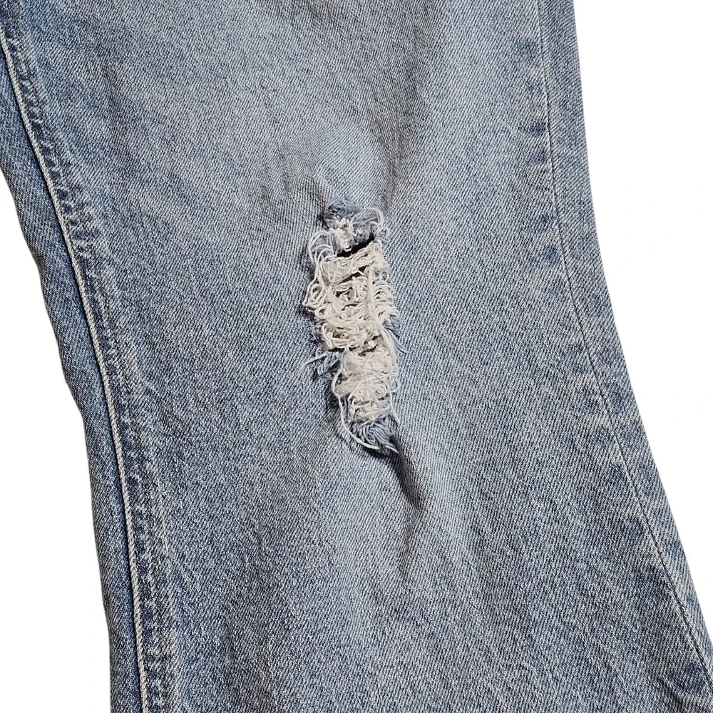 J. Crew Women's Billie Demi Boot Crop Re-Imagined Jeans Distressed Light Wash 30